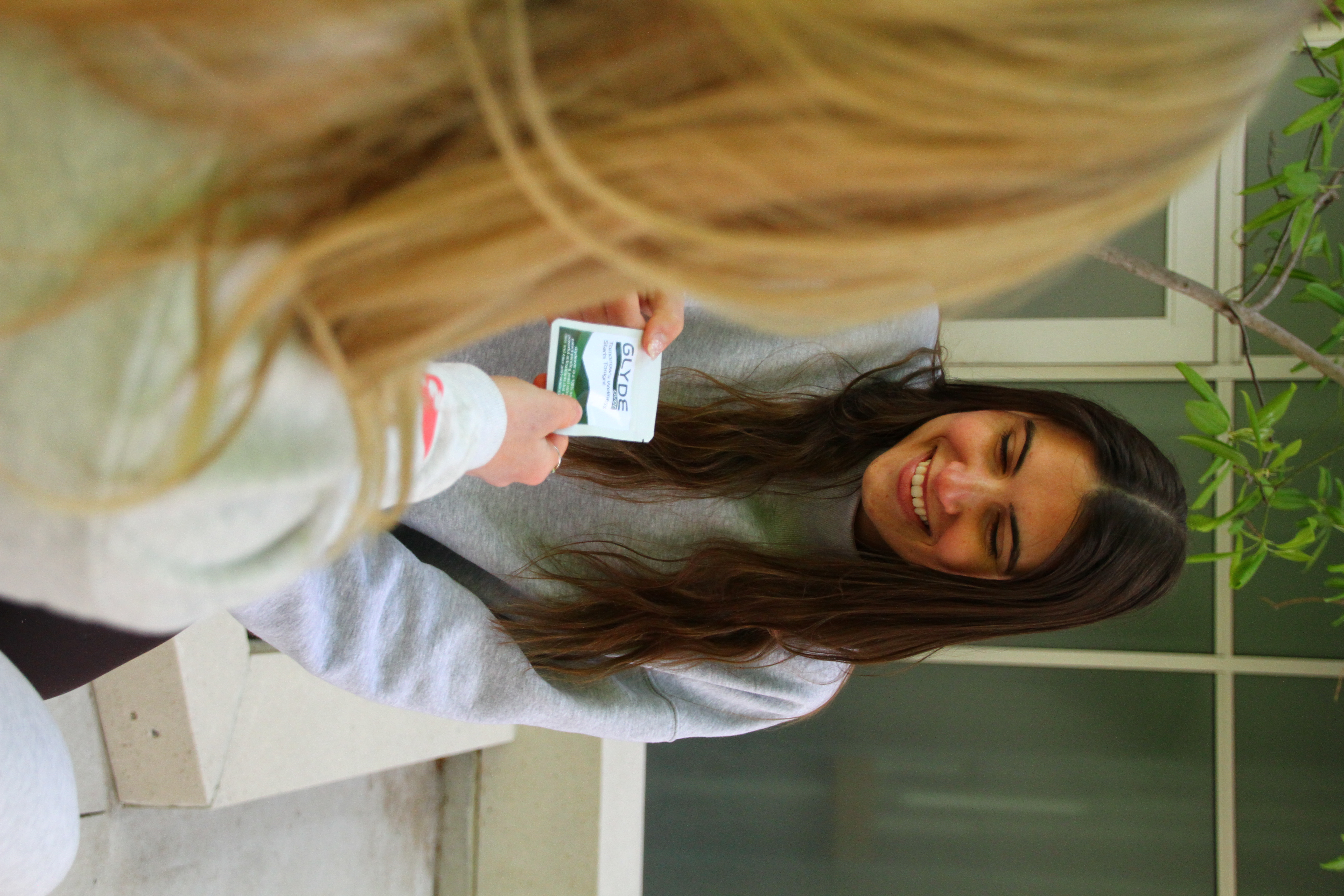 Girl with GlydeOver Product